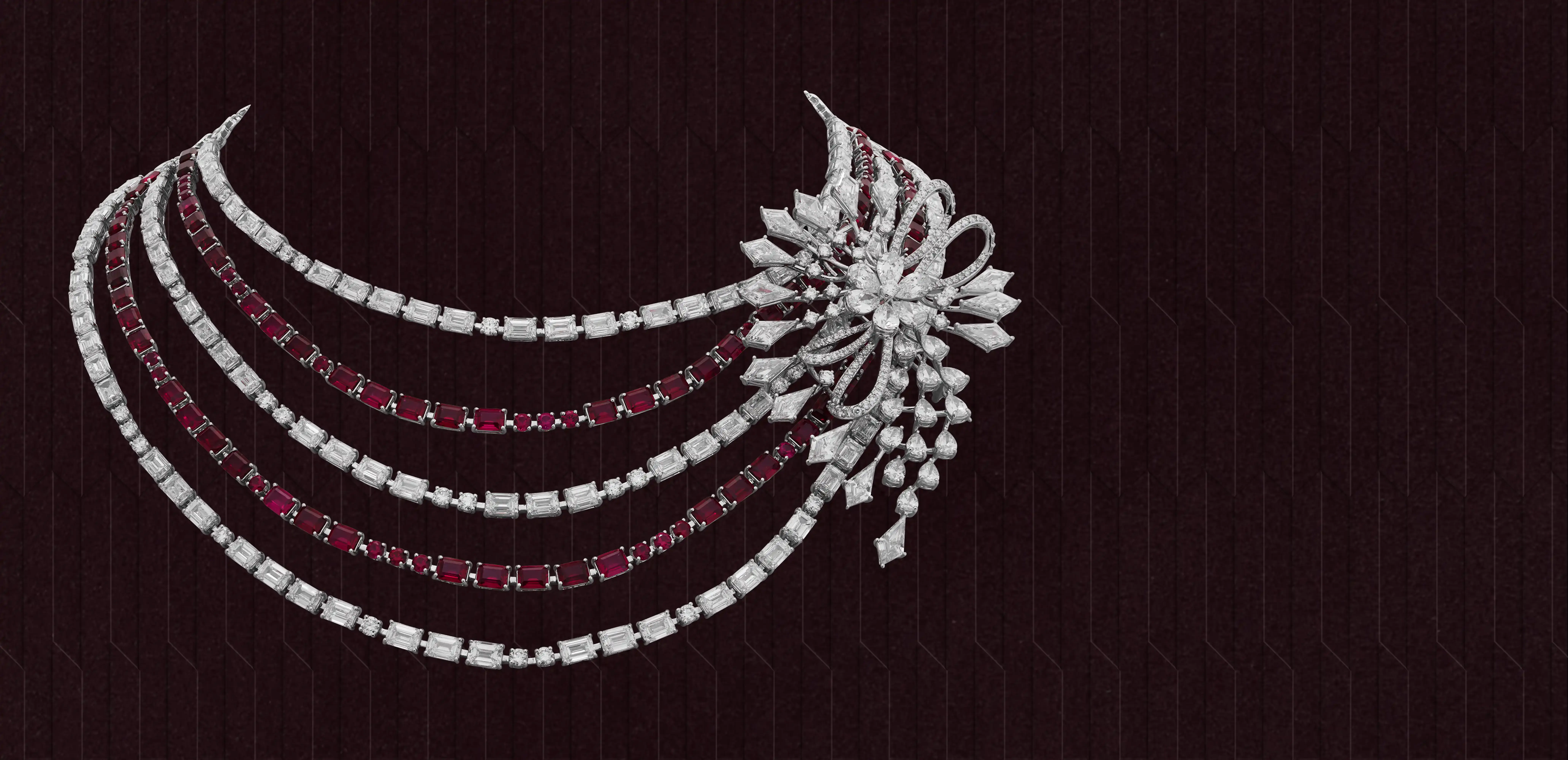 Ruby Bloom Necklace